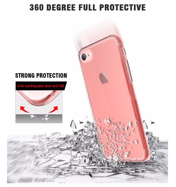 Smart Dubbelsidigt silikonfodral med TOUCHFUNKTION iPhone 7 PLUS