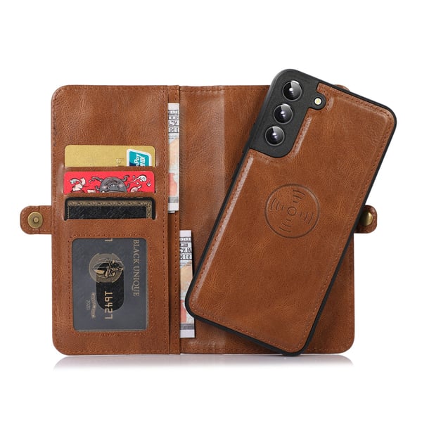 Galaxy S24 - Stilrent och Praktiskt 2-i-1 Plånboksfodral i Premium PU-Läder