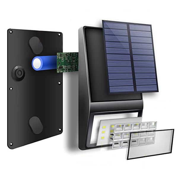Solcellsbelysning LED lampa med automatisk sensor