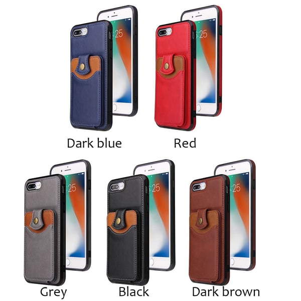 Kraftfullt Skal med Kortfack - iPhone 8 Plus