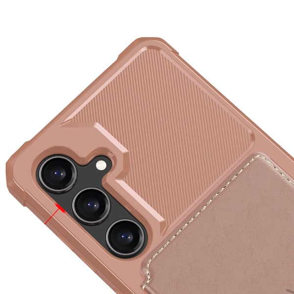 Samsung Galaxy A15 4G/5G - Plånboksfodral i PU-Läder med magnetiskt hållare