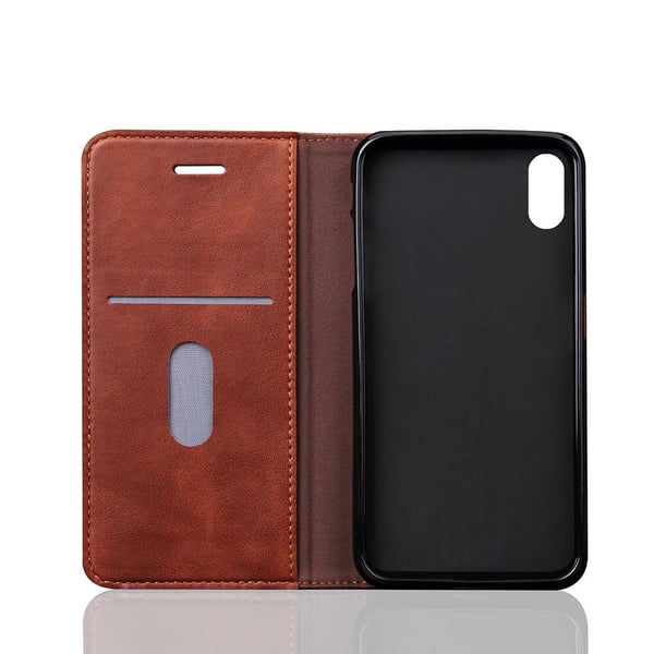 LEMAN Stilrent Plånboksfodral för iPhone X/XS