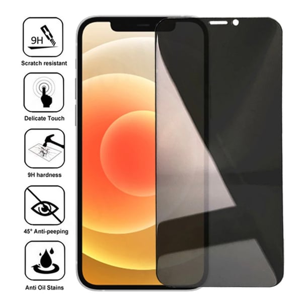 3-PACK Anti-Spy Skärmskydd HD 0,3mm iPhone 13 Mini