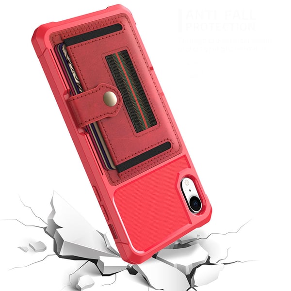 iPhone XR - Stilrent Skal med Korthållare