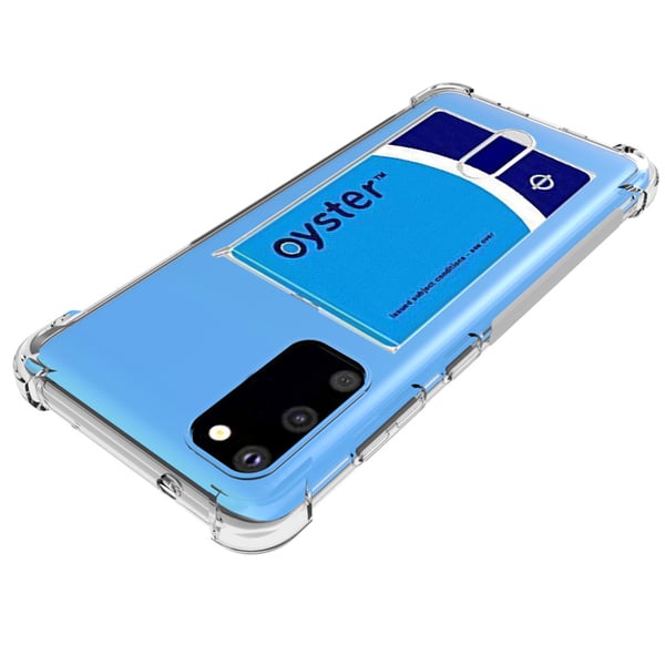 Samsung Galaxy S20 - Kraftfullt Silikonskal med Korthållare