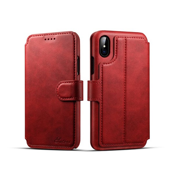 Fodral i Retro-design av PU-Läder till iPhone X/XS