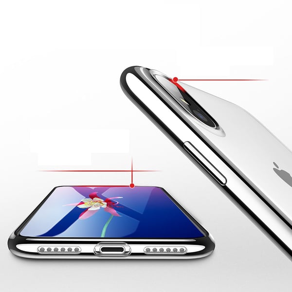 Skyddskal i Metallfinsh till iPhone XR