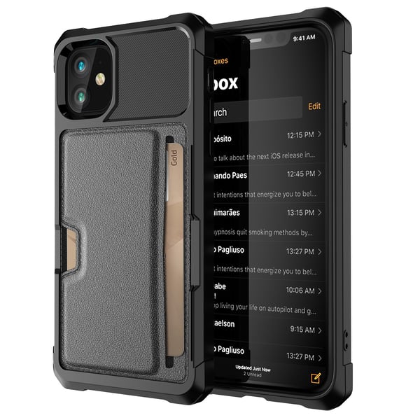 iPhone 12 mini - Praktiskt Fodral med Kortfack & Fullt Skydd