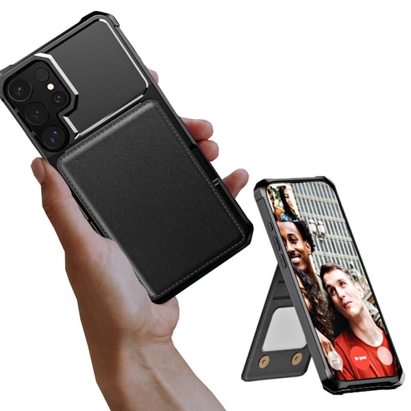 Samsung Galaxy S23 Ultra - Ultratunt Kortfodral med Stötdämpning