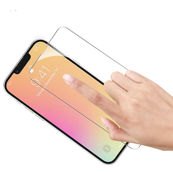 2-PACK Fram- & Baksida Skärmskydd 0,3mm iPhone 14