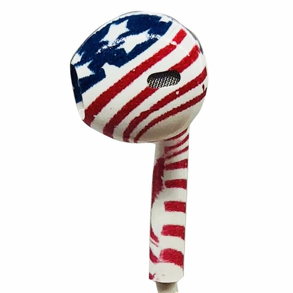 STARS´N STRIPES Färgstarka hörlurar (universal) LEMAN
