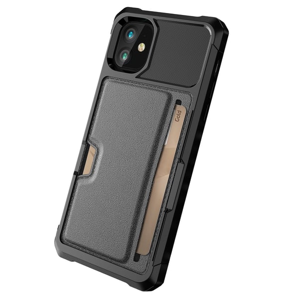 iPhone 12 mini - Praktiskt Fodral med Kortfack & Fullt Skydd