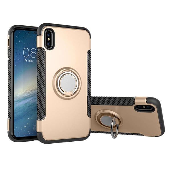 Robust Skyddsskal med Ringhållare till iPhone XR