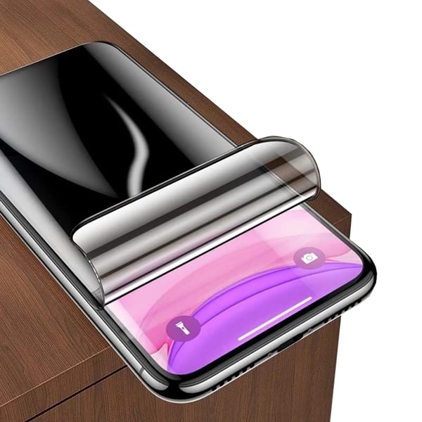 2-PACK iPhone 15 Pro Max Integritetsskyddande Hydrogel Mjuk skärmskydd