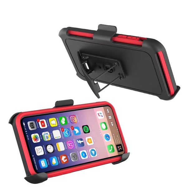 Praktiskt Skyddsfodral av LEMAN för iPhone X/XS