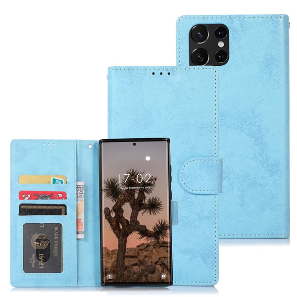 Samsung Galaxy S23 Ultra - Stilsäkert Praktiskt Plånboksfodral