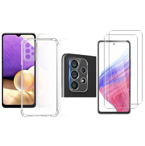 1 Set Skal + Skärmskydd + Kameralinsskydd Samsung Galaxy A53 5G