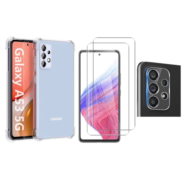 1 Set Skal + Skärmskydd + Kameralinsskydd Samsung Galaxy A53 5G