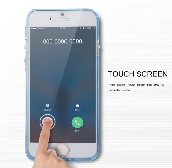 iPhone 7 - Smart Crystal Fodral med Touchsensorer (Dubbelsidigt)