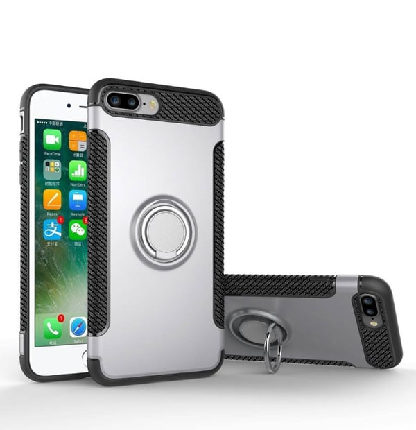 FLOVEME Praktiska Stilrena Skal med Ringhållare - iPhone 8 Plus