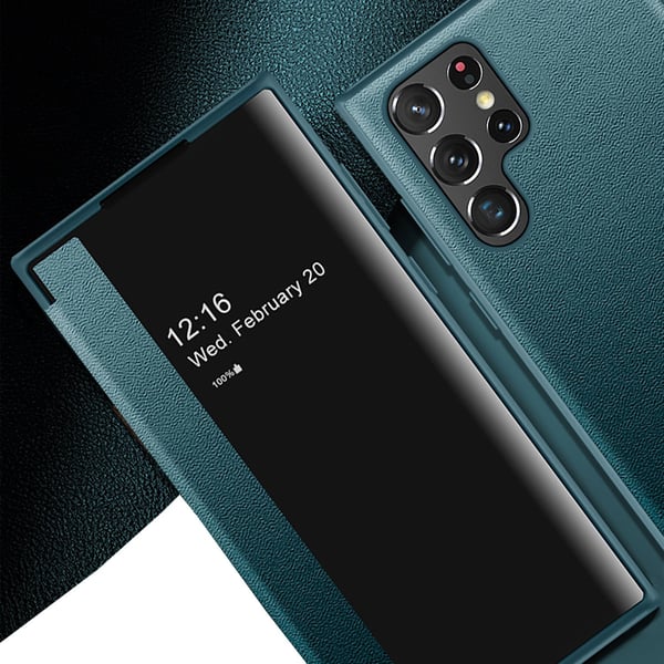 Samsung Galaxy S23 Ultra - Leman Fodral med Smart Fönster