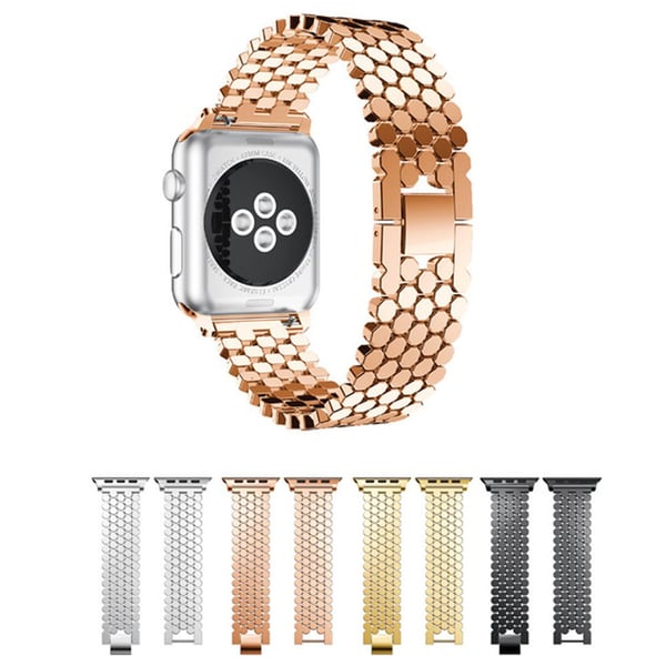 Stilsäker Länk i Rostfritt Stål - Apple Watch 38mm (3/2/1)