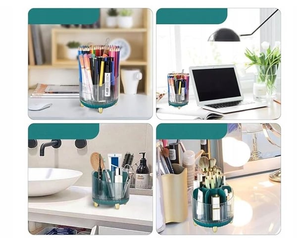 Elegant Organisator - Håll Kosmetik, Smycken och Borstar i Perfekt Ordning