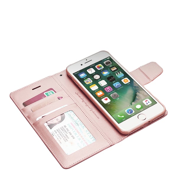iPhone 6/6S - Stilrent Läderfodral med Plånbok (Diary)