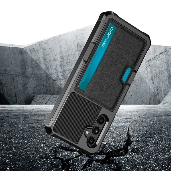 Samsung Galaxy A15 - Fodral med Kortfack och Fullt Skydd
