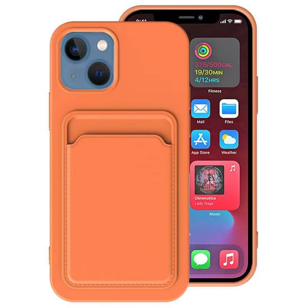 Stilsäkert Smidigt FLOVEME Skal med Kortfack - iPhone 13 Mini