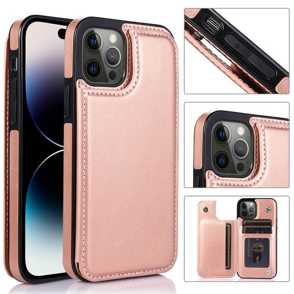 iPhone 14 Pro - Nkobee Skal Kortfack Plånbok