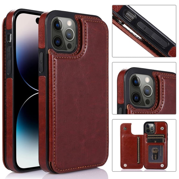 iPhone 14 Pro - Nkobee Skal Kortfack Plånbok