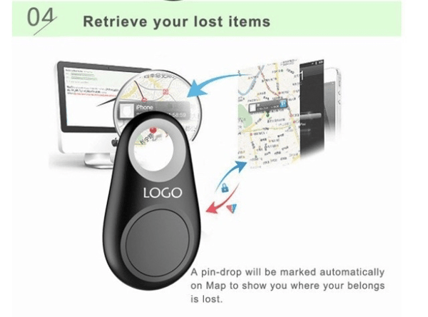 Bluetooth Nyckelhittare VIT