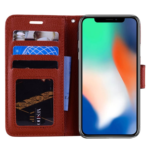 Elegant Plånboksfodral av NKOBEE för iPhone XR
