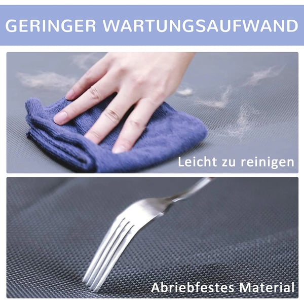 PawHut HFvet Hundeseng - BlE BlE-tekstil, JernrE, 91,5x76,2x18cm