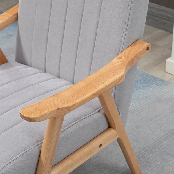 siipituoli, samettinen lepotuoli käsinojilla, Scandi-design, kumipuujalat, vaaleanharmaa