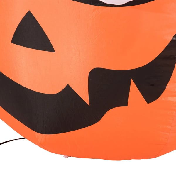 puhalettava kurpitsahahmo, aavemainen Halloween-koriste, ilmatäytteinen figuuri LED-valaistuksella, polyesteri, 120x120x180cm