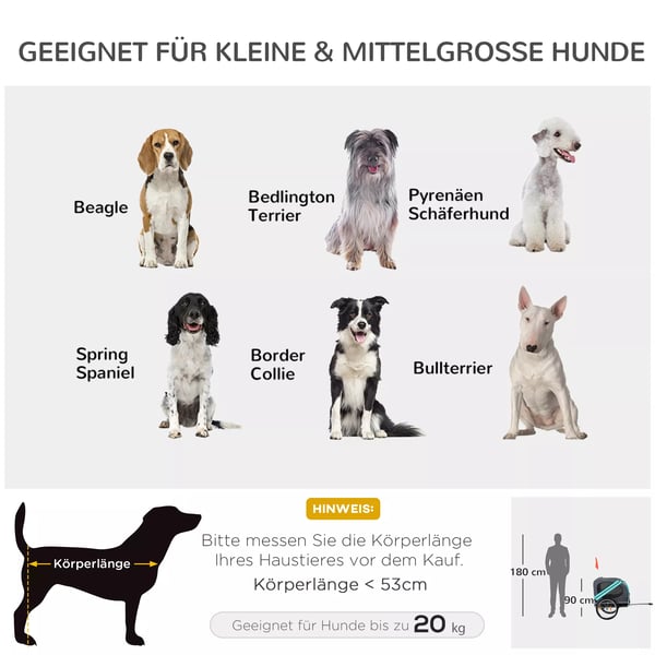 Hundekärra Cykelkärra Hundtransportör, Oxfordtyg med regnskydd, Andningsaktiv, Grön, 130x73x90cm
