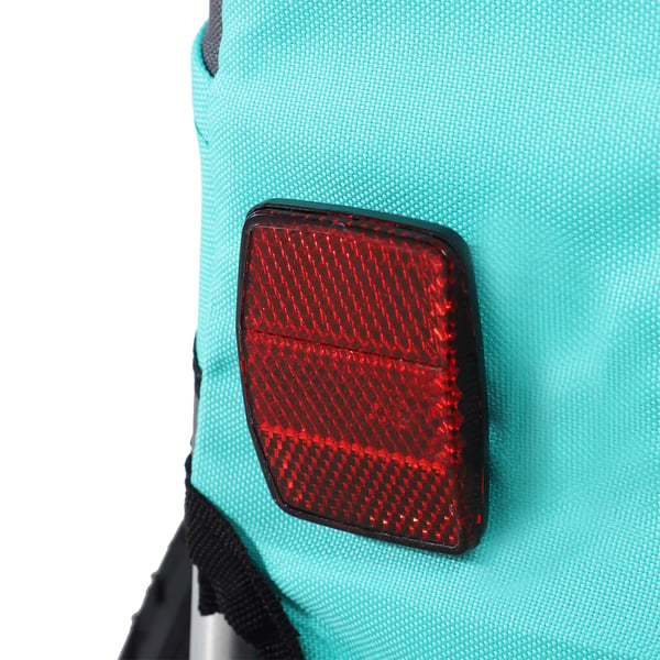 Hundekärra Cykelkärra Hundtransportör, Oxfordtyg med regnskydd, Andningsaktiv, Grön, 130x73x90cm