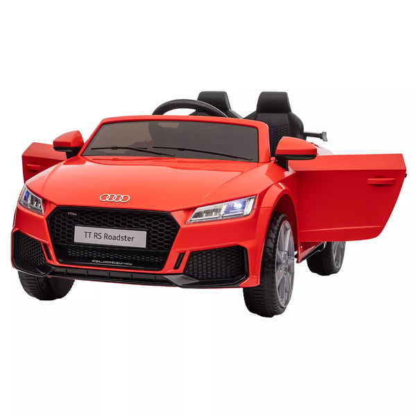 HOMCOM Sähköauto lapsille, punainen kaukosäätimellä, MP3, 3-6v, 102x60x44cm