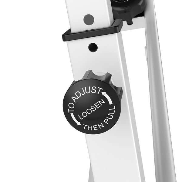 HOMCOM F-Bike motionscykel med 8-trins magnetisk modstand, højdejusterbar, stål, sort+grå, 43x97x109 cm
