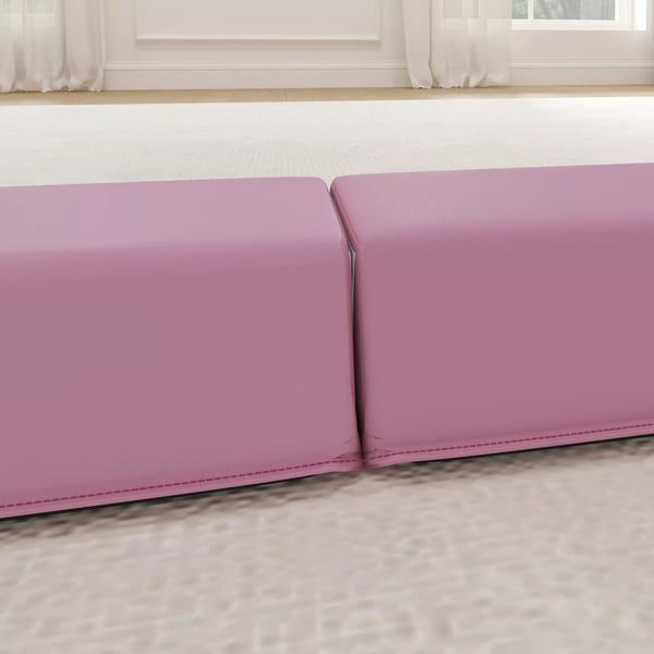 SPORTNOW Foldbar Balancebjælke 236 cm - Pink, Skridsikker, Gymnastiktræning, 3+ år, 80 kg Max Belastning