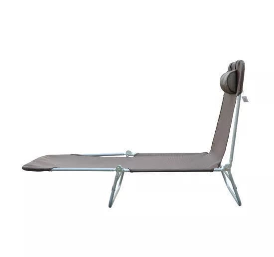 Outsunny solstol liggestol relaxstol badestol 2-benet solstol brun til have & terrasse