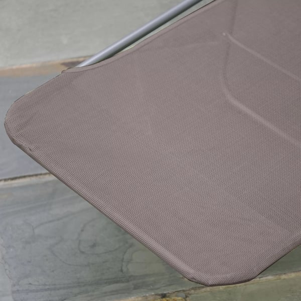Outsunny solstol liggestol relaxstol badestol 2-benet solstol brun til have & terrasse
