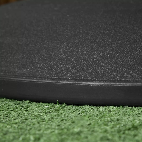 Outsunny rund parasolfod, parasolholder, base 20 kg, stålrør (model 1)