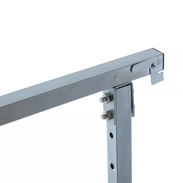 HOMCOM 2 x Stilladsbukke, Justerbar Højde, 200 kg Kapacitet, Stål, Sort, 68 x 58 x 80-130 cm
