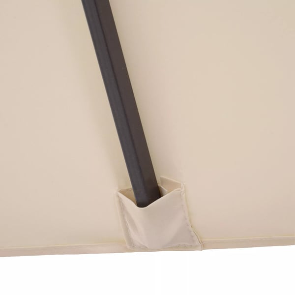 Outsunny XXL kaksoisvarjo, beige, 455x270 cm