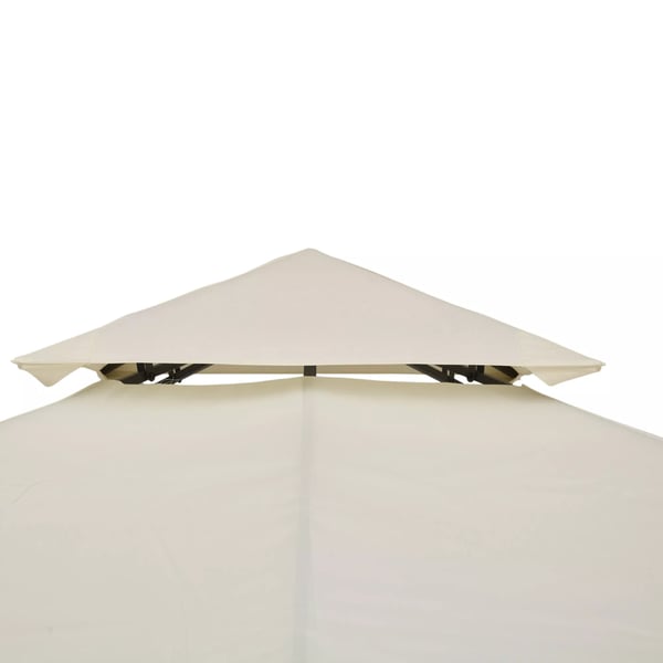 Outsunny Erstatningstag til Pavillon, 3x3m, Cremefarvet Polyester, Vejrbestandigt