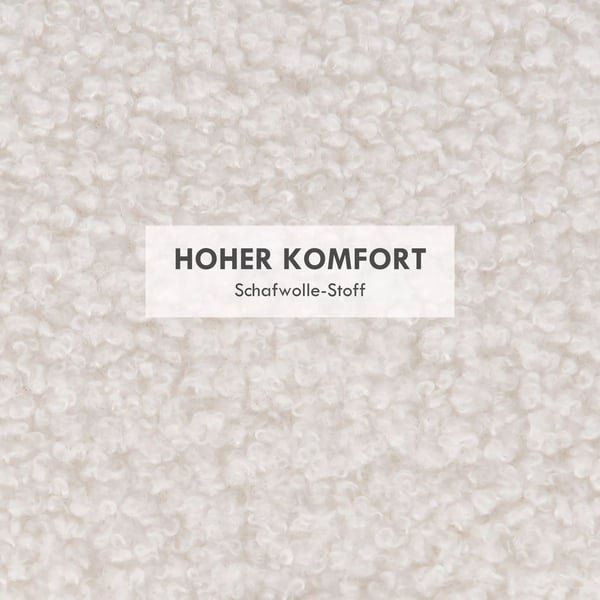 HOMCOM Siddestol Ottoman med Opbevaring, Hvid Polyester, Træben, Rund Skammel med Flip-top Låg til Stue, Ø56 x 42 cm