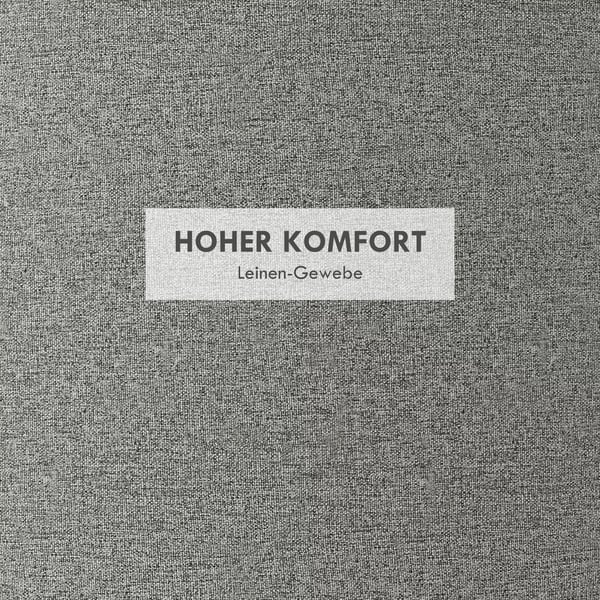 HOMCOM Ottoman Rund Polstret Hoker med Opbevaring - Grå Polyester, Ø56 x 42 cm